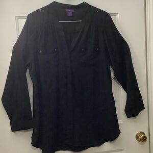 Caren Sport Black Women's Blouse